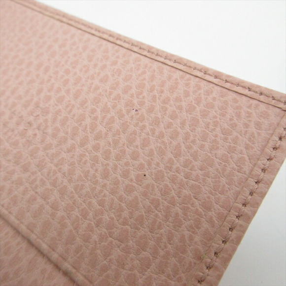 GUCCI Petit Marmont Card Case Holder Business Pink Leather - Picture 9 of 11